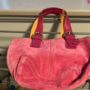 Coach Pink Suede